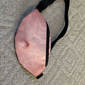 Men’s hairy belly fanny pack